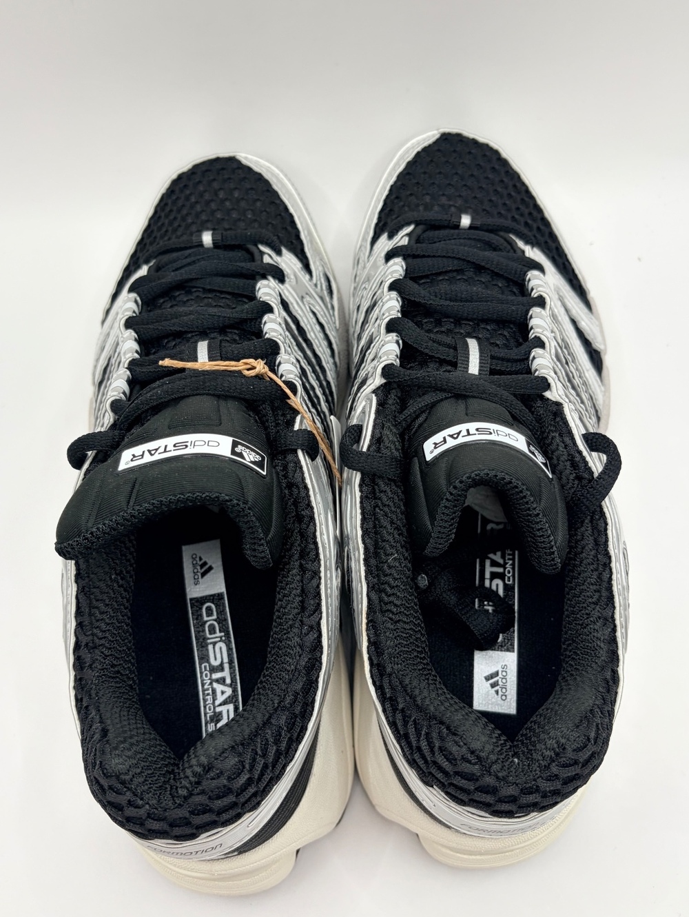Adidas Adistar Control 5 Women's Running Shoes Size 7.5 Black Silver White - Picture 4 of 6